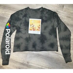 Polaroid Women's Cropped‎ Crew Neck Sweater Size XS Tie Dye